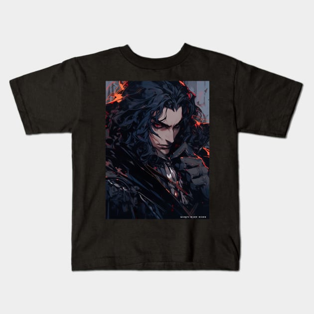 Hunters of the Dark: Explore the Supernatural World with Vampire Hunter D. Illustrations: Bloodlust Kids T-Shirt by insaneLEDP